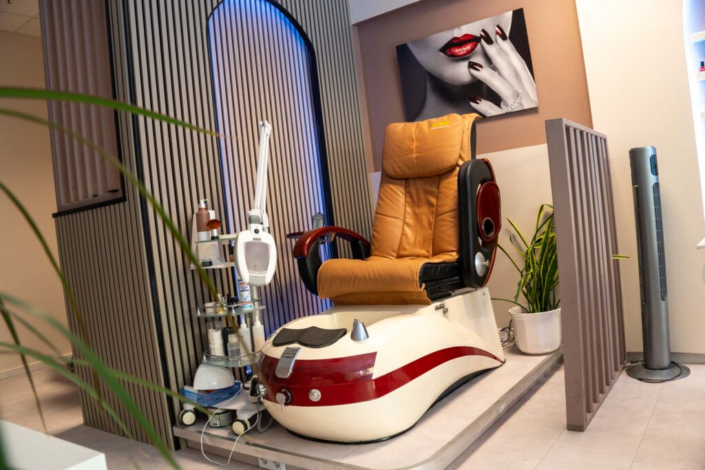 Pediküre Bereich des Nagelstudios VANDIEURIST.